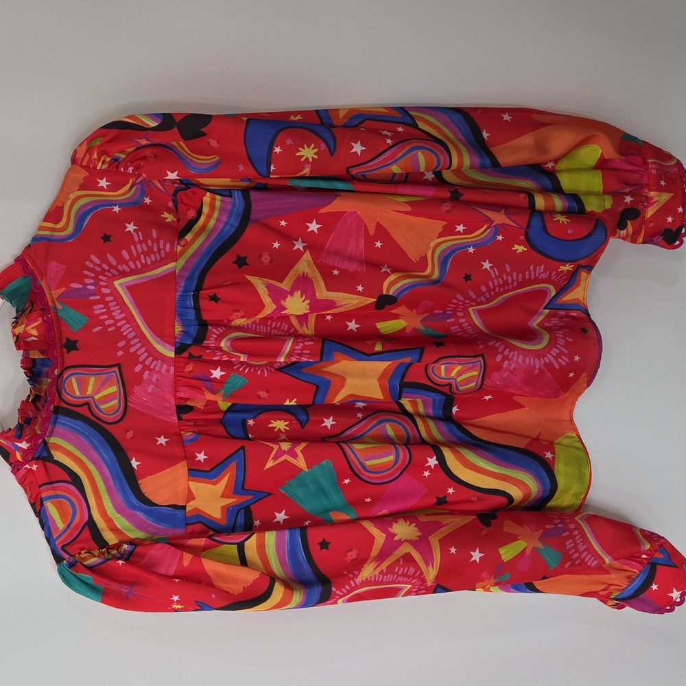 Alden Adair Oliver Blouse In Star Gazing Size Small - Picture 4 of 12